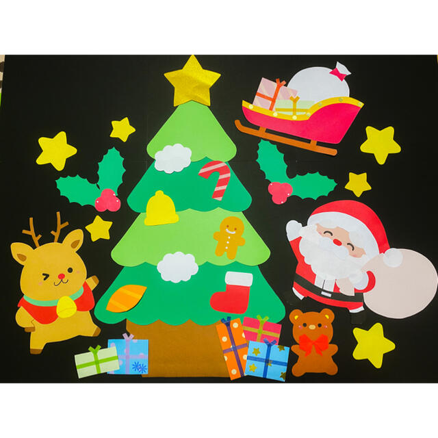 壁面飾り 壁面 保育 クリスマス 12月の通販 by puu's shop｜ラクマ
