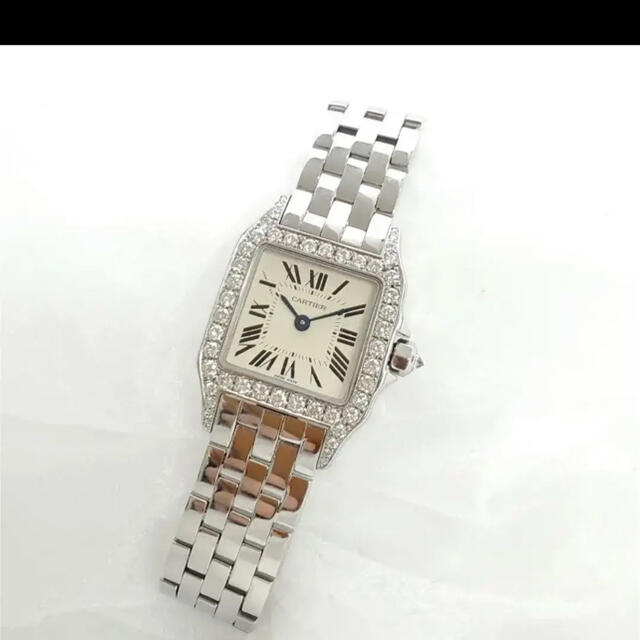 Cartier カルティエ サントスドゥモワゼルSM ダイヤモンドベゼル 腕時計