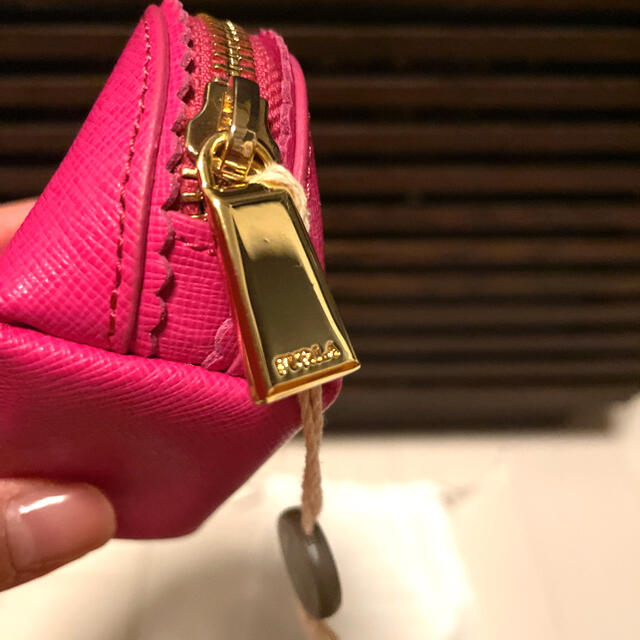 Furla(フルラ)のFURLA フルラ ミニポーチ　コインケース　ピンク　新品保存袋付き レディースのファッション小物(コインケース)の商品写真