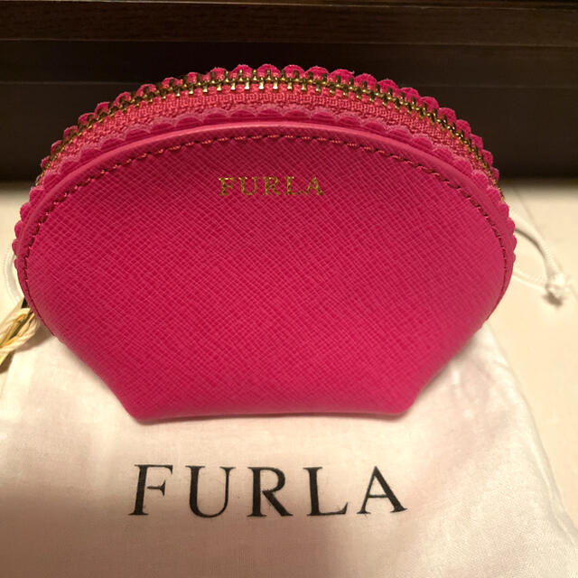 Furla(フルラ)のFURLA フルラ ミニポーチ　コインケース　ピンク　新品保存袋付き レディースのファッション小物(コインケース)の商品写真
