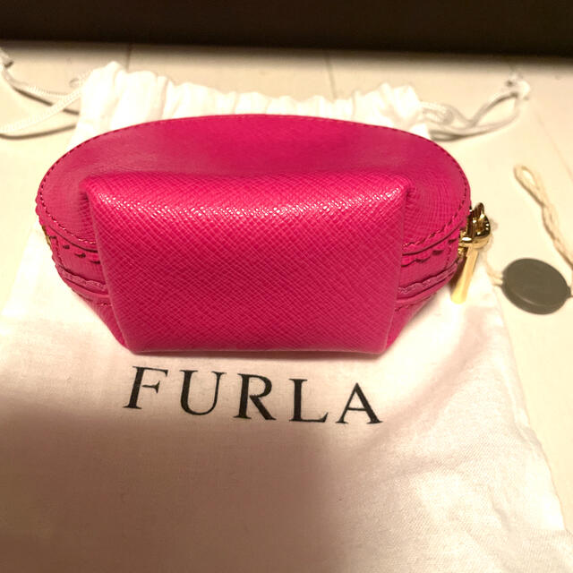 Furla(フルラ)のFURLA フルラ ミニポーチ　コインケース　ピンク　新品保存袋付き レディースのファッション小物(コインケース)の商品写真