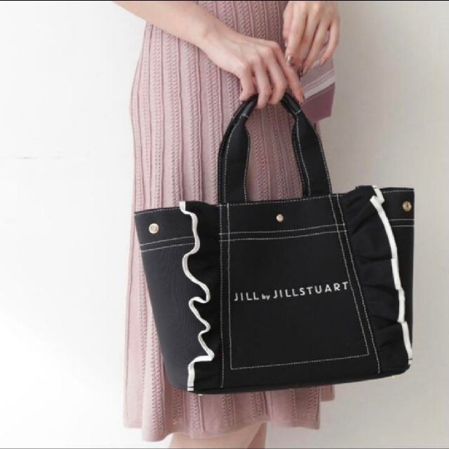 JILL by JILLSTUART(ジルバイジルスチュアート)の週末限定価格！JILL by JILLSTUART フリルキャンバストート レディースのバッグ(トートバッグ)の商品写真