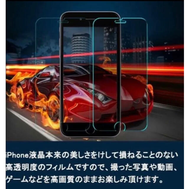 【送料無料】★高品質★強化ガラスフィルム　iPhone SE２用　１枚 スマホ/家電/カメラのスマホアクセサリー(保護フィルム)の商品写真