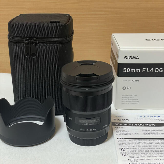 人気定番 SIGMA - キャノン用 HSM DG F1.4 ☆新品同様☆【10年保証付