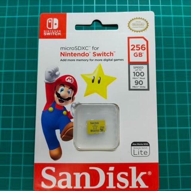 SanDisk(サンディスク)の任天堂スイッチ推奨microSD 256GB サンディスク (未開封新品) エンタメ/ホビーのゲームソフト/ゲーム機本体(その他)の商品写真