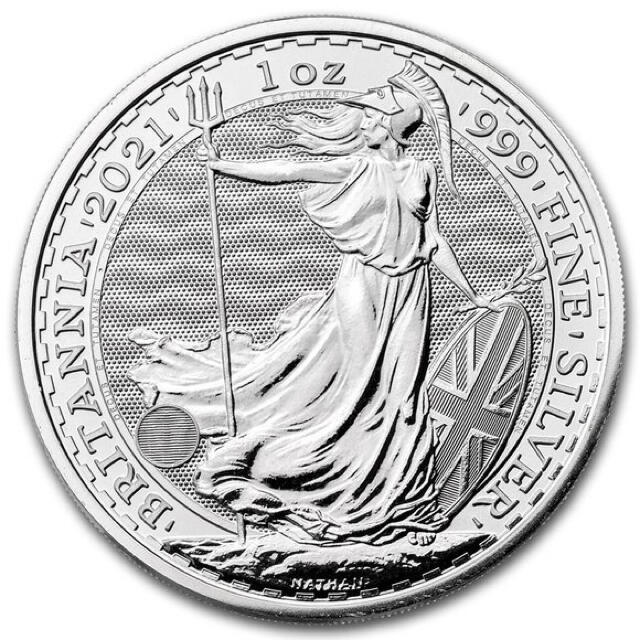 2021 イギリス　ブリタニア銀貨 1オンス