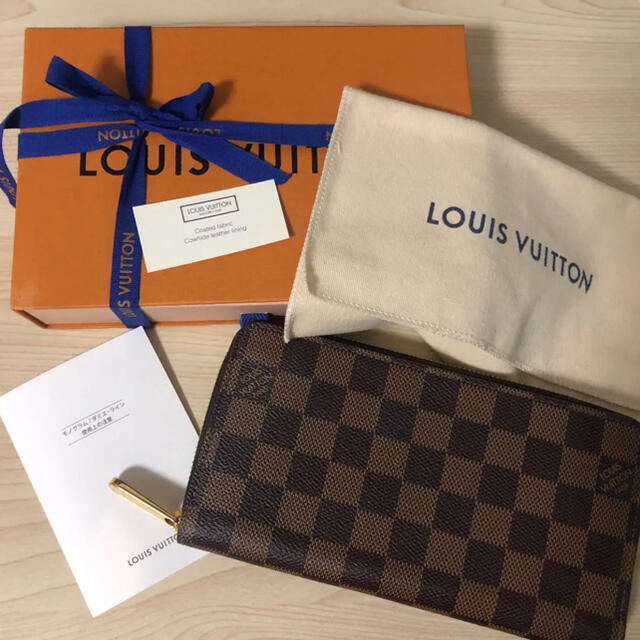 LOUIS VUITTON(ルイヴィトン)の【正規品】ルイ ヴィトン 長財布　ダミエ レディースのファッション小物(財布)の商品写真