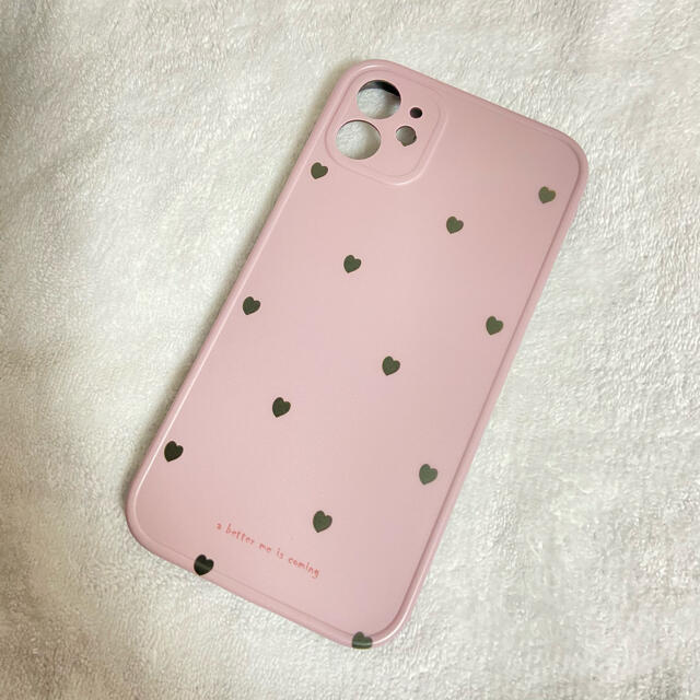 【新品未使用♡】iPhone12ケース　ピンク　ハート　量産型　かわいい　韓国 スマホ/家電/カメラのスマホアクセサリー(iPhoneケース)の商品写真