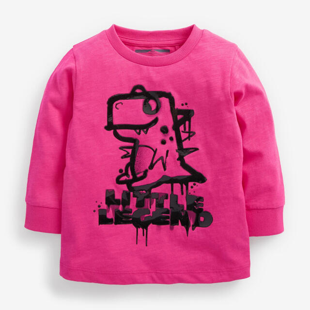 NEXT(ネクスト)の【新品】Pink Gel Dino 長袖グラフィックTシャツ（ボーイズ） キッズ/ベビー/マタニティのベビー服(~85cm)(シャツ/カットソー)の商品写真