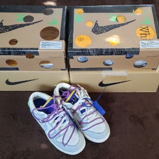 ナイキ(NIKE)のナイキ × オフホワイト ダンク ロー  Lot 48/50  27.5㎝(スニーカー)