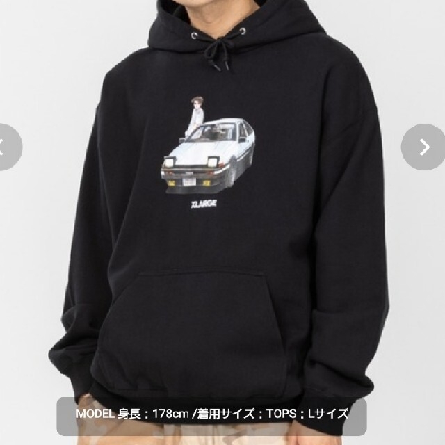 XLARGE　×　頭文字D　コラボパーカー　あむあむあむゆ様専用 メンズのトップス(パーカー)の商品写真