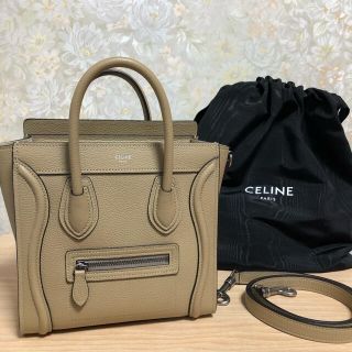 セリーヌ(celine)のセリーヌ ラゲージナノ DUNE 美品！(ショルダーバッグ)