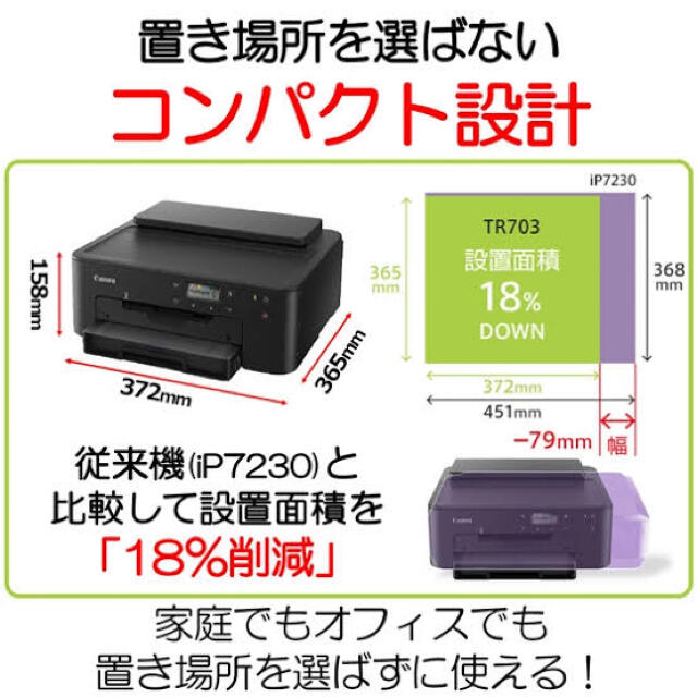 Canon プリンター A4インクジェット PIXUS TR703