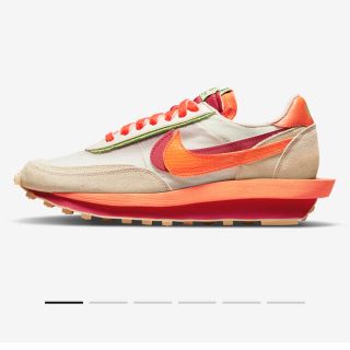 ナイキ(NIKE)のNIKE x sacai x CLOT LDWAFFLE ORANGEBLAZE(スニーカー)