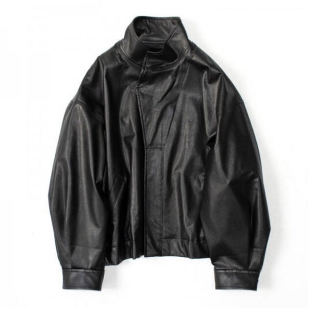 stein OVER SLEEVE FAKE LEATHER JACKET 美品