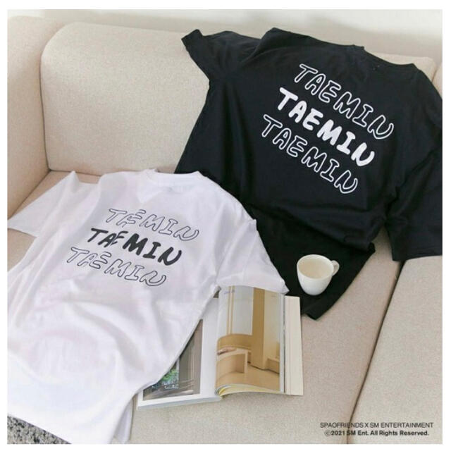 SHINee(シャイニー)のTAEMIN×SPAO Tシャツ(白)Sサイズ メンズのトップス(Tシャツ/カットソー(半袖/袖なし))の商品写真