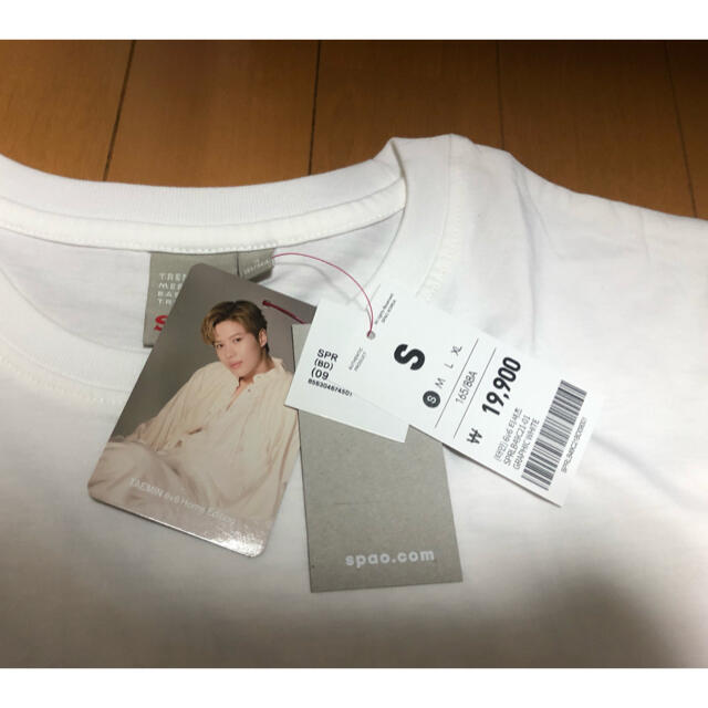 SHINee(シャイニー)のTAEMIN×SPAO Tシャツ(白)Sサイズ メンズのトップス(Tシャツ/カットソー(半袖/袖なし))の商品写真