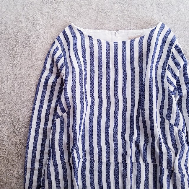 FELISSIMO(フェリシモ)の[SUNNY CLOUDS] linen stripe one-piece レディースのワンピース(ロングワンピース/マキシワンピース)の商品写真