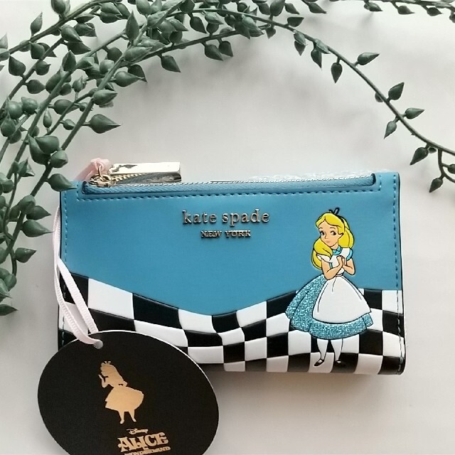 日本未発売】kate spade 不思議の國のアリス 折り財布 - www