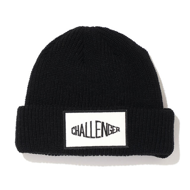 帽子21AW CHALLENGER LOGO PATCH KNIT CAP ブラック