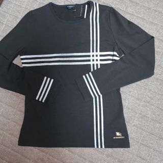 バーバリー(BURBERRY)の新品　バーバリー　ロンT 黒　L  長袖シャツ　ホースマーク(Tシャツ(長袖/七分))