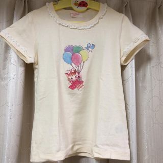 シャーリーテンプル(Shirley Temple)のお値下げしました！シャーリーテンプル  ネコリボンTシャツ140(Tシャツ/カットソー)