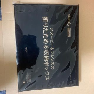 スヌーピー(SNOOPY)のsteady 10月号 付録 スヌーピー収納ボックス(ケース/ボックス)