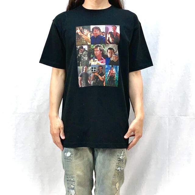 新品 ジャッキー ブルースリー 戦争アクション 格闘 映画スター ビッグTシャツ メンズのトップス(Tシャツ/カットソー(半袖/袖なし))の商品写真