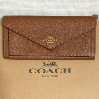 コーチ(COACH)の★ぴぎゃ子様専用★COACH クロスグレーン エンベロープ ウォレット(財布)