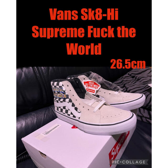 Supreme(シュプリーム)のVans Sk8-Hi Supreme Fuck the World メンズの靴/シューズ(スニーカー)の商品写真