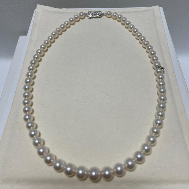 MIKIMOTO(ミキモト)のミキモト　シルバー　6.5〜8.6㎜　パールネックレス　美品 レディースのアクセサリー(ネックレス)の商品写真