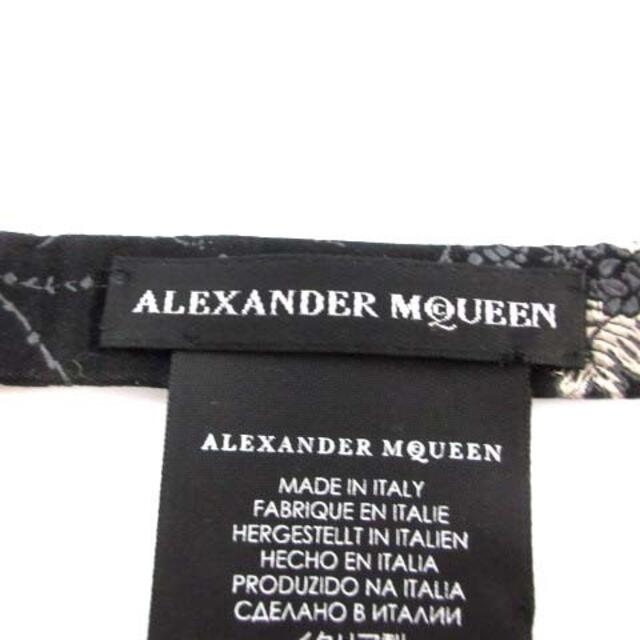 Alexander McQueen(アレキサンダーマックイーン)のアレキサンダーマックイーン 花刺繍ボウタイ 蝶ネクタイ 黒 赤ド 白 メンズのファッション小物(ネクタイ)の商品写真