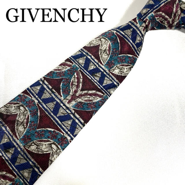 GIVENCHY(ジバンシィ)のネクタイ　ジバンシー　総柄　アート柄　パターン柄　シルク100% メンズのファッション小物(ネクタイ)の商品写真