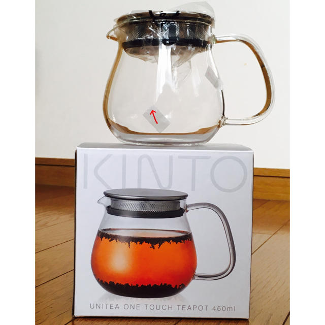 KINTO UNITEA ONE TOUCH TEAPOT 460ml 食品/飲料/酒の飲料(茶)の商品写真