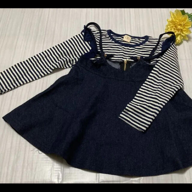 ワンピース 新品  キッズ/ベビー/マタニティのキッズ服女の子用(90cm~)(ワンピース)の商品写真