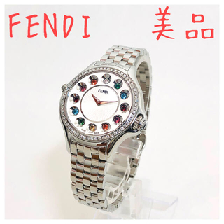 フェンディ(FENDI)の美品　フェンディ　クレイジーカラット　ダイヤベゼル　レディース腕時計　トパーズ(腕時計)