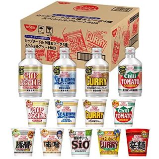 ニッシンショクヒン(日清食品)の日清 限定 カップヌードル 50周年記念 カップヌードル9種＆ソーダ4種セット(インスタント食品)