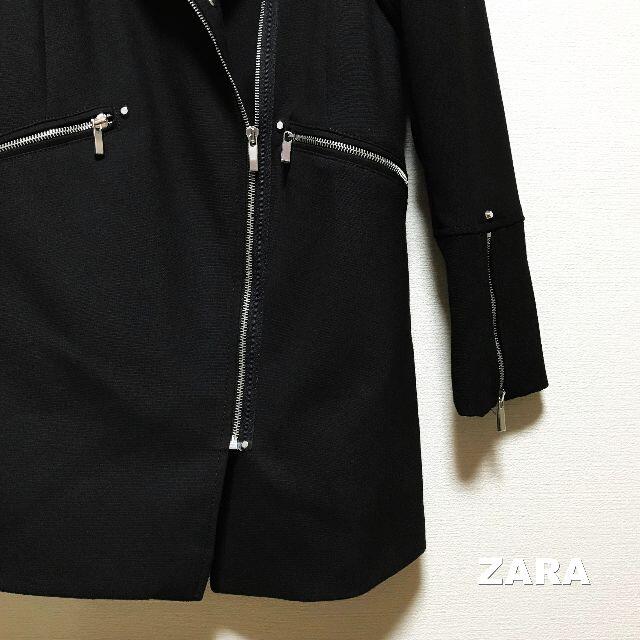 ZARA(ザラ)の【ZARA】ザラ エコレザー スタッズ ライーダースコート タグ付未使用 レディースのジャケット/アウター(毛皮/ファーコート)の商品写真