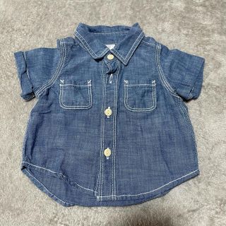 ベビーギャップ(babyGAP)のbaby GAP デニムシャツ 0〜3months(シャツ/カットソー)