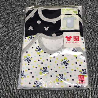 ユニクロ(UNIQLO)の【新品未使用】ユニクロ クルーネックボディ　90㎝(下着)