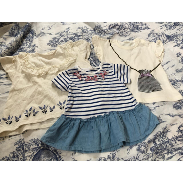 3点セット キッズ/ベビー/マタニティのキッズ服女の子用(90cm~)(Tシャツ/カットソー)の商品写真