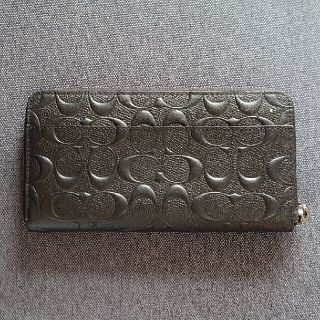 COACH/コーチ　長財布(黒)　収納豊富(財布)