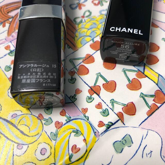 CHANEL(シャネル)の口紅３本とトップス コスメ/美容のベースメイク/化粧品(口紅)の商品写真