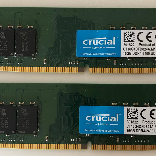 メモリCrucial DDR4-2400 16GBx2