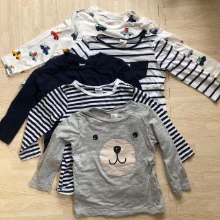 エイチアンドエム(H&M)のH&M 長袖Tシャツ　5枚セット　12-18M(シャツ/カットソー)