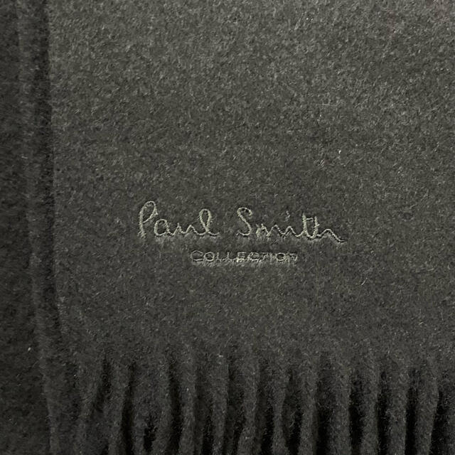 Paul Smith(ポールスミス)の美品 ポールスミスコレクション 大判ストール カシミヤ100% ブラック メンズのファッション小物(ストール)の商品写真