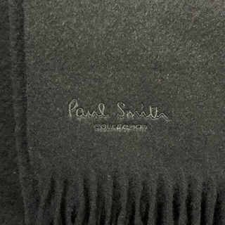 ポールスミス(Paul Smith)の美品 ポールスミスコレクション 大判ストール カシミヤ100% ブラック(ストール)