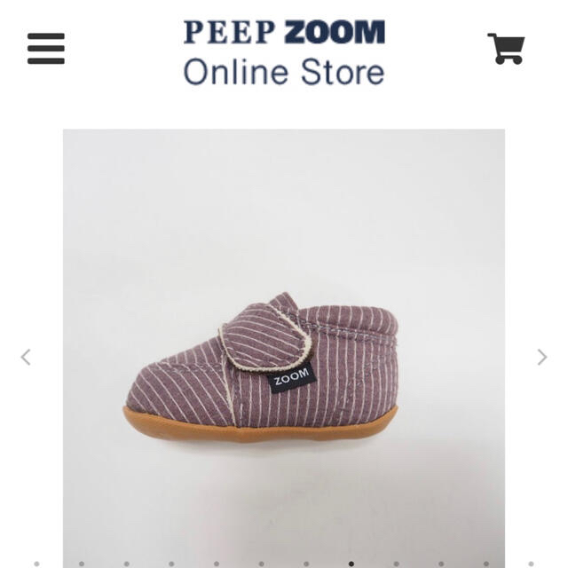 Zoom(ズーム)の専用　新品未使用　zoom ファーストシューズ キッズ/ベビー/マタニティのベビー靴/シューズ(~14cm)(スニーカー)の商品写真