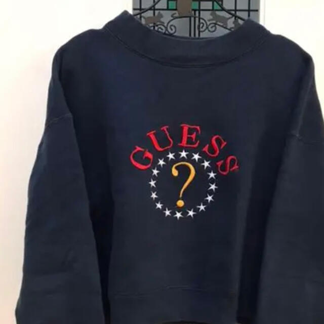GUESS - トレーナー90s USA製 ゲス GUESS 刺繍ロゴ スウェット