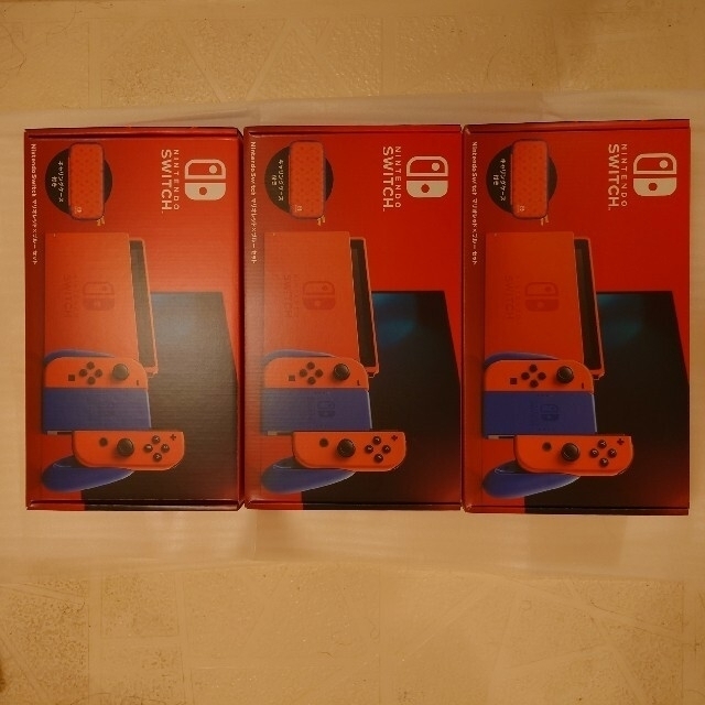 ☆安心の定価販売☆】 マリオレッド×ブルー Switch Nintendo セット 3 